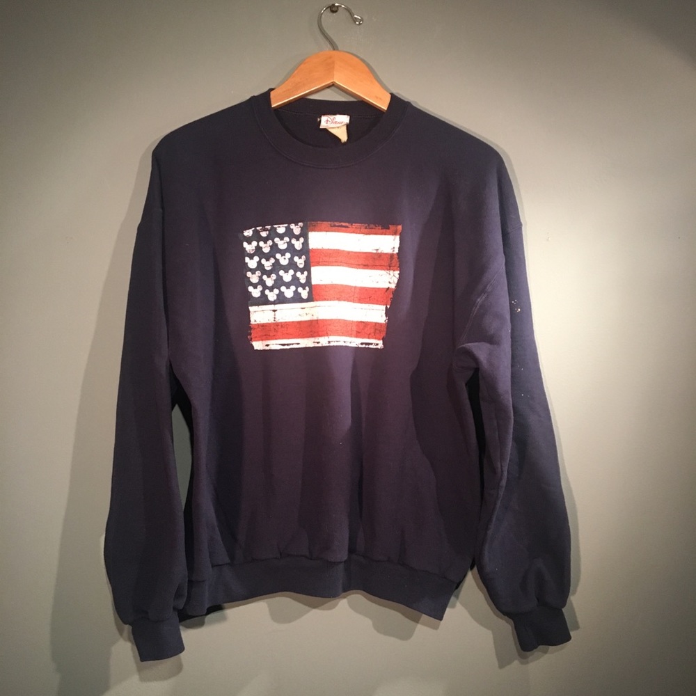 Vintage Disney Mickey Mouse Flag sweatshirt